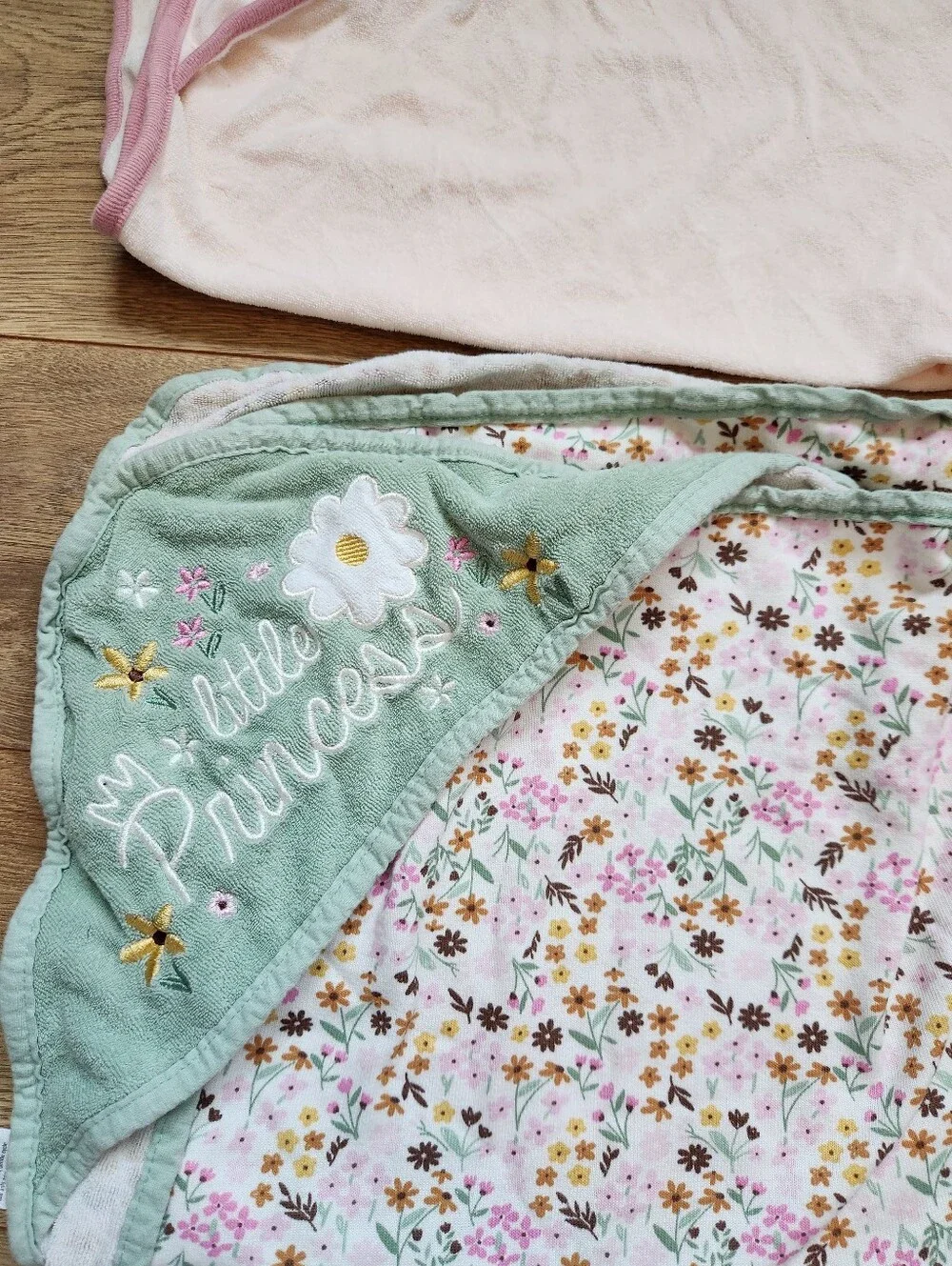 Baby Girl Cotton Hooded Towels